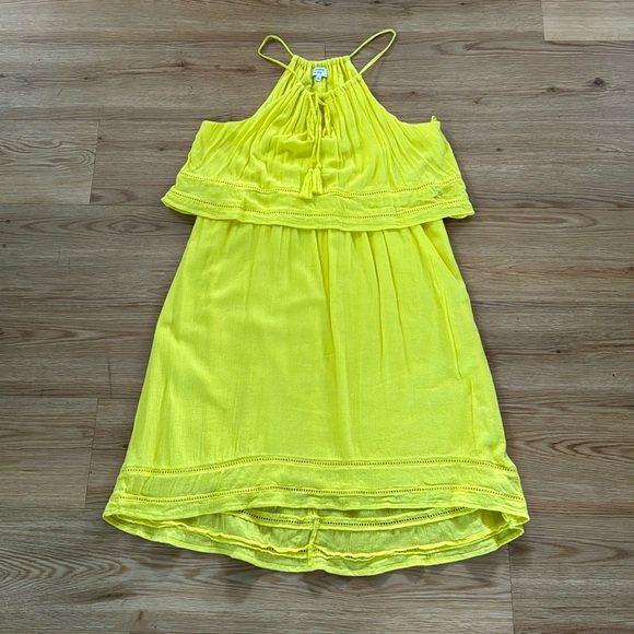 crown & ivy Dresses & Skirts - 🎀EUC🎀Crown & Ivy Yellow High Neck Dress Size Large